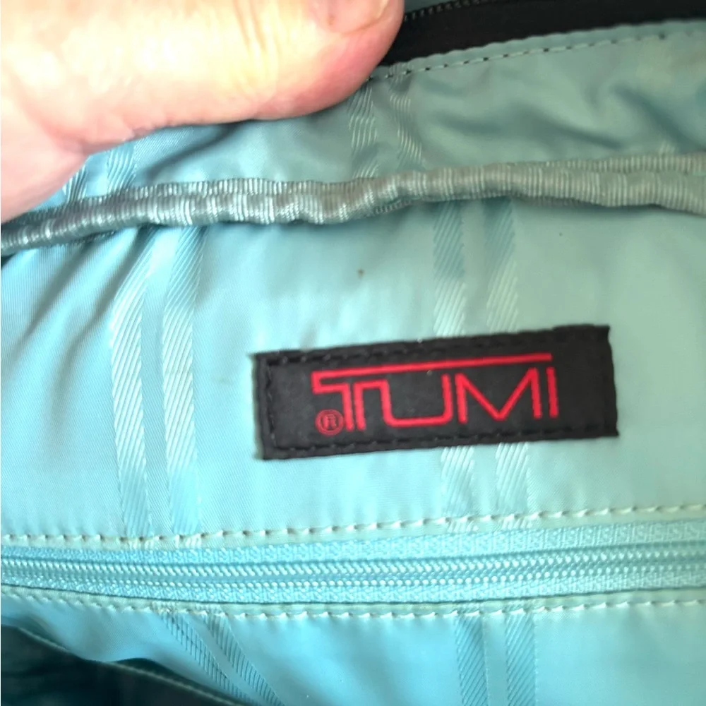 Tumi black nylon laptop/ tote bag